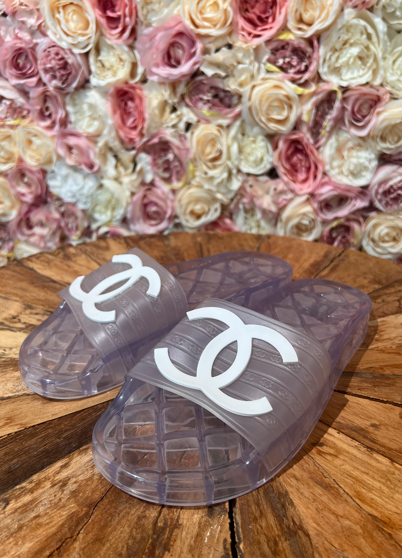 Chanel Transparent Slippers