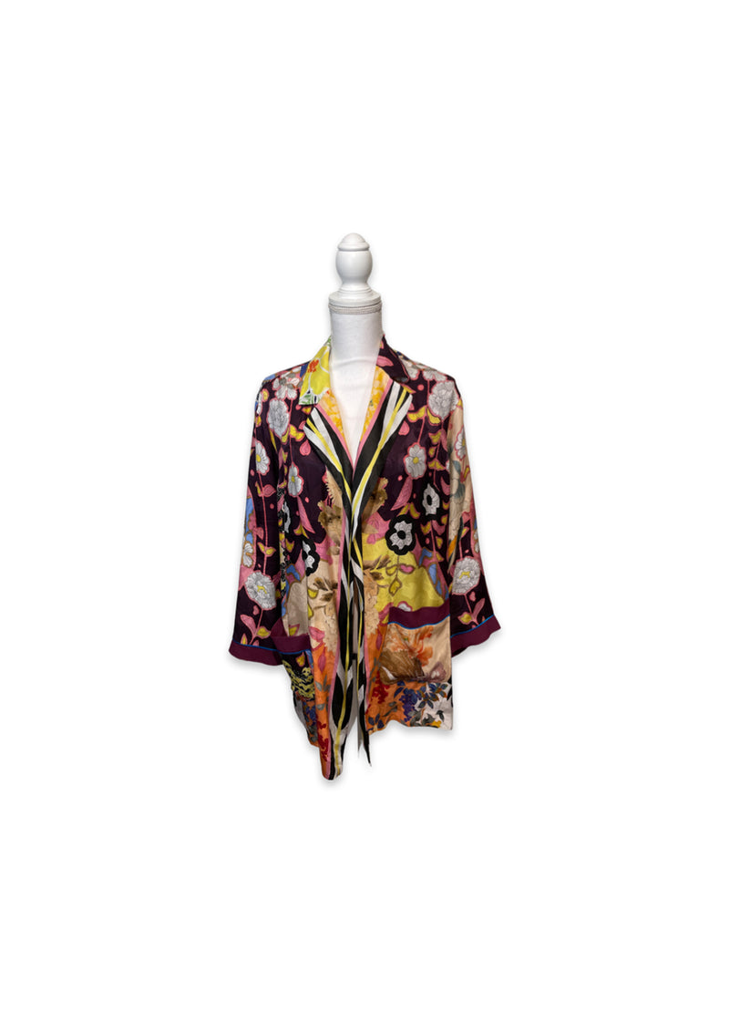 Etro Silk Blazer Jacket Multicolour