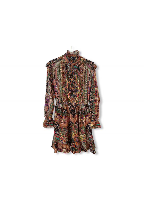 Etro Paisley Dress with Ruffles Multicolor