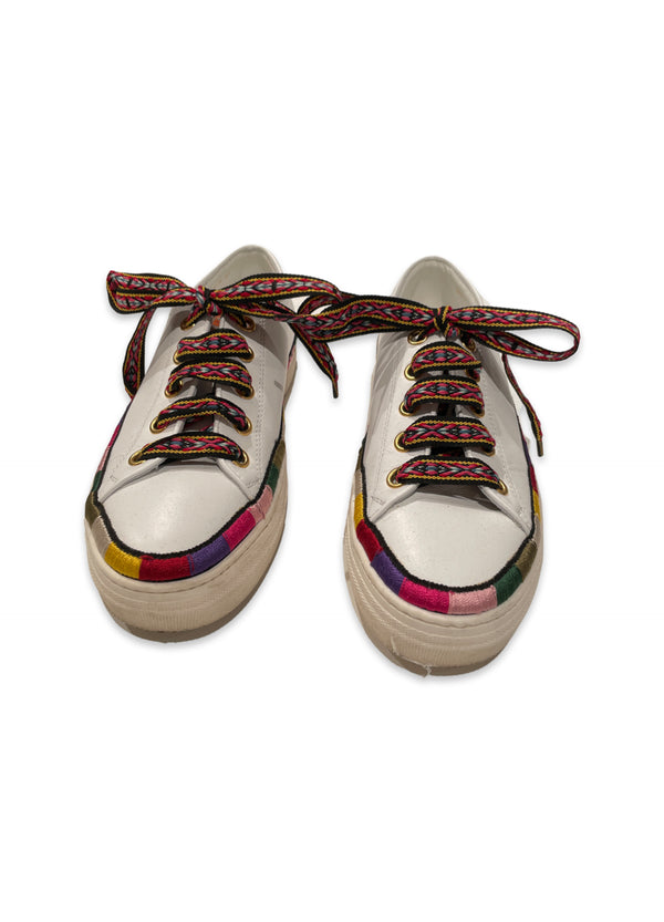 Etro Sneakers with Embroidered Shoe Laces