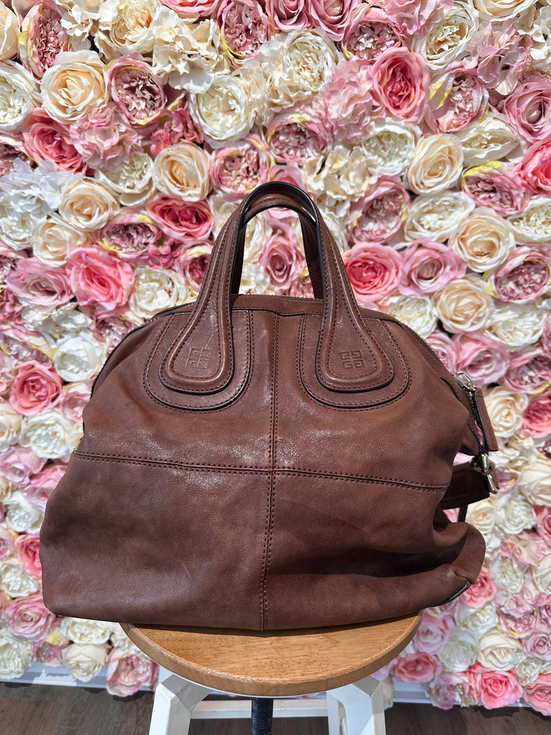 Givenchy Brown Nightingale Large Leather Bag