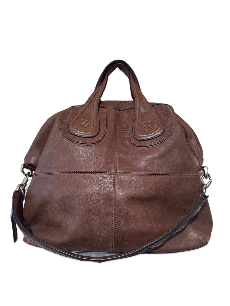 Givenchy Brown Nightingale Large Leather Bag